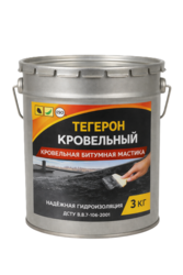 Тегерон Кровельный Ecobit ведро 3, 0 кг - кровельная битумная мастика 